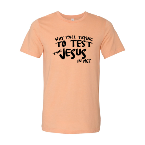 Why All Are Trying To Test Jesus In Me T-Shirt