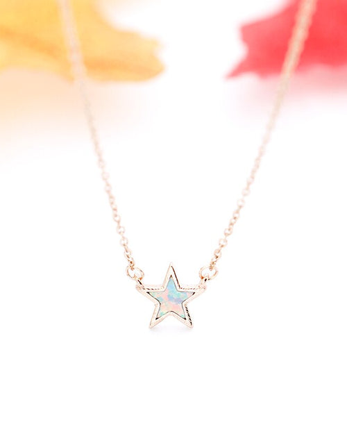 Load image into Gallery viewer, Gold Silver Color Tiny Star Pendant Necklaces
