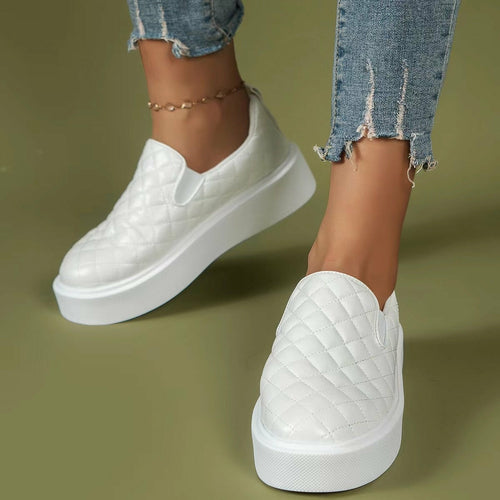 Slip-on Casual Lightweight Loafer Platform Shoes
